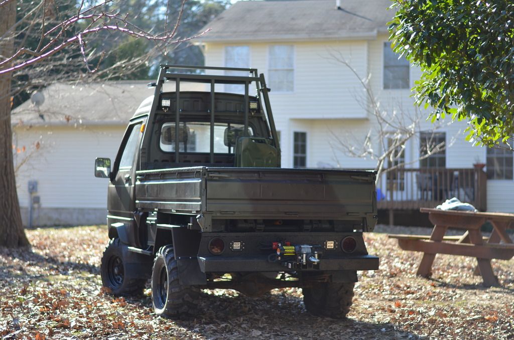 Mitsubishi Minicab Offroad KEI Mini Truck. 4WD, lift kit, dump bed w/scissor lift, winch SOLD